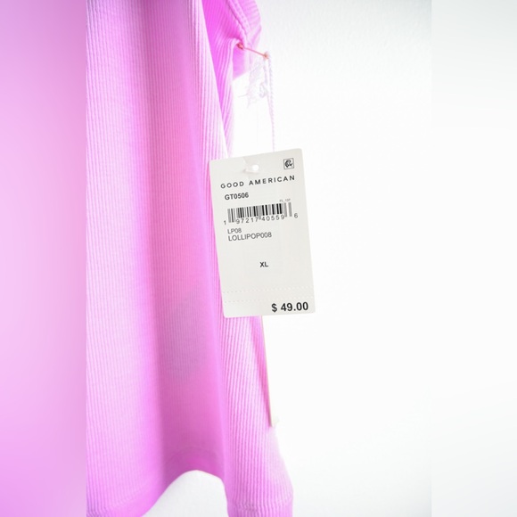 Good American Ribbed Tank Lollipop, New With Tags - Picture 6 of 7